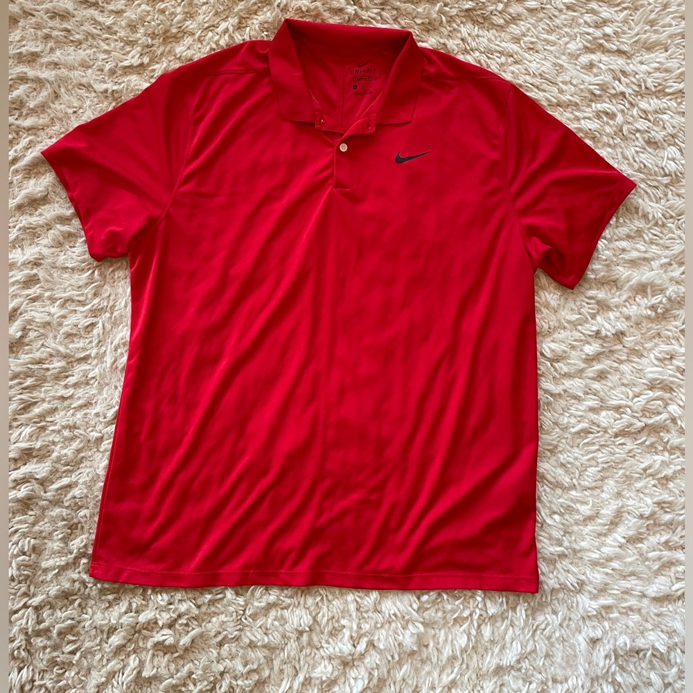 NIKE red polo shirt Men’s XL